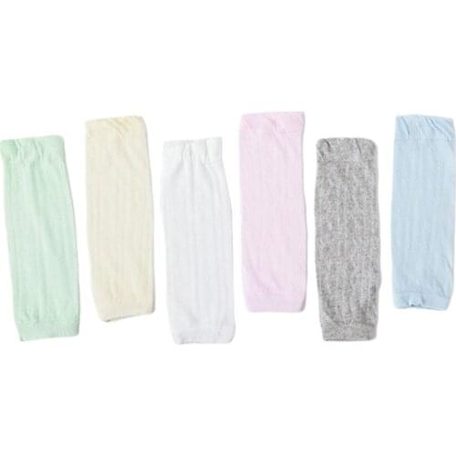 Baby Boys Girls Leg Warmer Breathable Mesh Solid Knee High Socks Infant Toddler Girl Boy Soft Socks Baby Toddler Leg Warmer