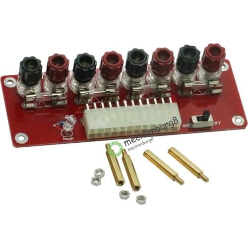 1 Set 24 Pins ATX Benchtop Board Computer PC Power Supply Breakout Adapter Module