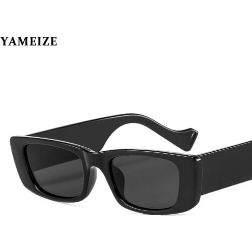 YAMEIZE Square Sunglasses Men Women Luxury Brand Small Rectangle Sun Glasses Vintage Eyewear Retro Steampunk Oculos Feminino