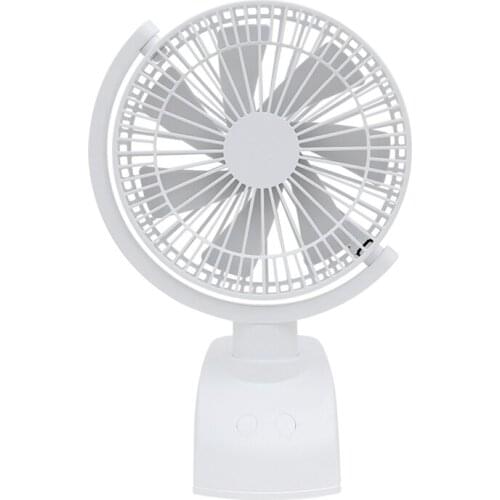 USB Small Fan Student Dormitory Shaking Head Fan Rechargeable Office Mute Large Wind Clip Fan Household Electric Fan