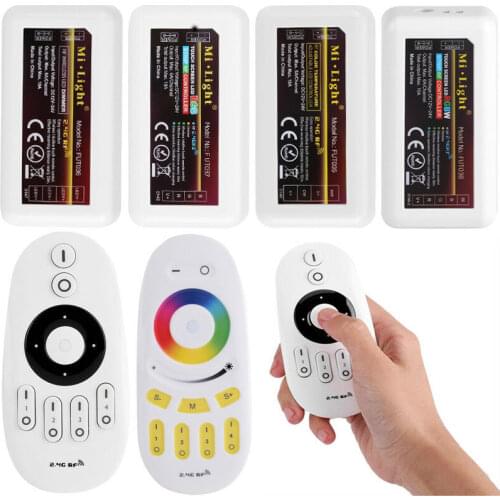Mi boxer Mi.Light 2.4G RF 4-Zone Wireless 4-zone RGBW RF Remote Controller Single Color LED Dimmer RGBW RGB WW/CW LED Controller
