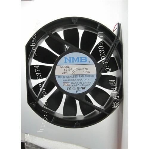 NMB 17025 24V 1.7A 5910PL-05W-B70 drive large air volume fan