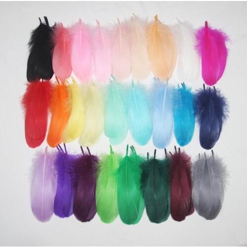 New 13-20cm goose feather 5-8 inches 50pcs/bag multicolor dream catcher DIY material angel wings home decoration