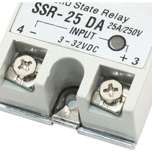 KSOL New Style Single Phase DC Control AC Solid State Relay 25A SSR-25 DA Type