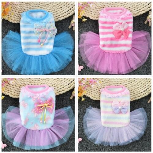 Dog Clothes for Small Dogs Dress Sweety Princess Dress That All Seasons Puppy Lace Princess Apparel Chihuahua Dog