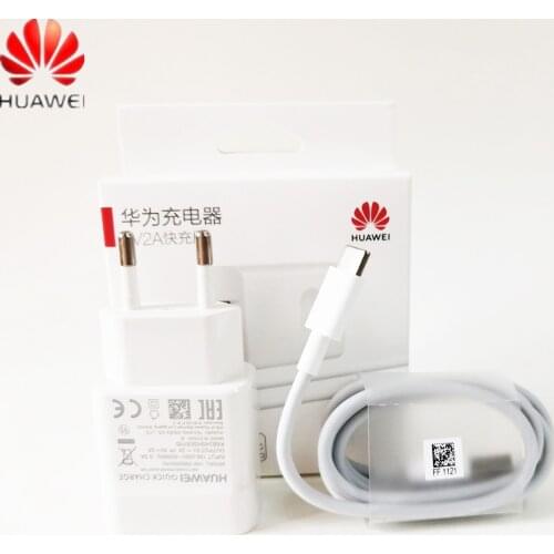 Original Huawei 18W QC2.0 Fast Charger 9V 2A EU plug Usb3.1 Type-C cable quick adapter for P30 lite P9 P10 P20 Nova 3 4 4e