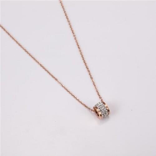 Rose Gold Necklace Women Stainless Steel Jewelry For Women Chain Necklace 2020 The New Fashion Jewelry Choker Necklace Pendant
