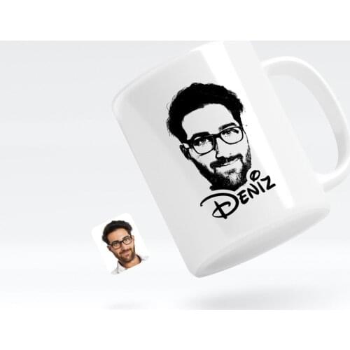 Personalized Is Men Silhouette White Mug Bardak-1 Quality Affordable Gift Dear Spouse Reliable Cost Effective Special