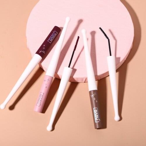 Curling Thicken Mascara 1 Pcs Lengthen Long Lasting No Smudging Waterproof Fast Dry Natural Makeup Slim Brush Head Easy To Draw