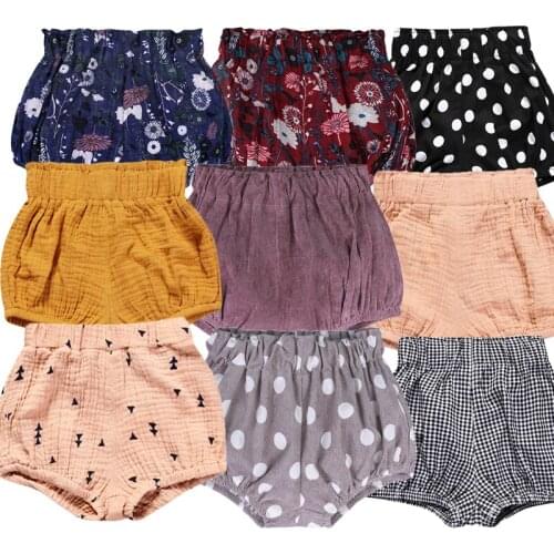 0-6 Yrs Newborn Baby Bloomers Shorts Boys Girls Cotton Linen Summer Short PP Pants Trousers Toddler Corduroy Bottoms Panties