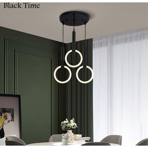Modern LED Chandelier Indoor Ceiling Chandelier Lamps For Living Room Bedroom Dining Room Kitchen Decoration Lights Black Gold