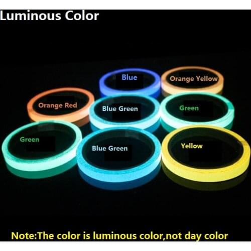 1cm*10M PET Luminous Tape Self-adhesive Stage Striking Warning Safety Tapes Glowing Sticker