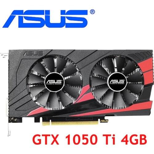 ASUS Video Card GTX1050 Ti 4GB 128Bit GDDR5 Graphics Cards for nVIDIA VGA Cards Geforce GTX 1050ti 1050ti 4G Hdmi Dvi Used