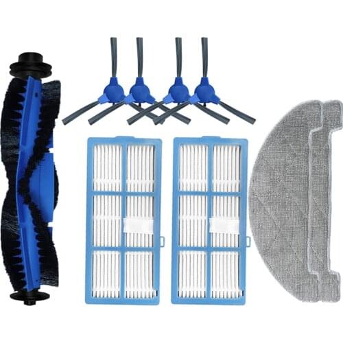 Replacement for Proscenic 850T Robotic Vacuum Cleaner Spare Parts Main Brush Side Brush Hepa Filter Mop Cloth