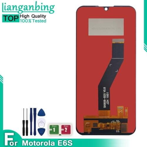 100% Tested LCD For Motorola Moto E6S LCD XT2053-1 XT2053-2 XT2053-3 LCD Display Touch Screen Repair Assembly Replacement