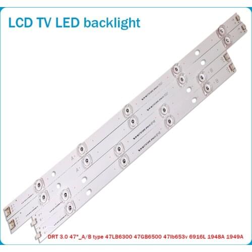 16 Pcs/set New LED Backlight Strip For LG 47LB650 47LB630 innotek DRT 3.0 47" A B-Type 6916L-1961A 6916L-1962A