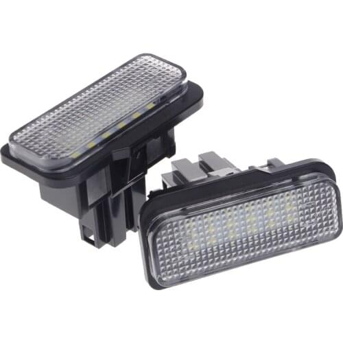 2 Pcs No Error 18 LED SMD License Plate Light For Benz W203 W219 R171 New