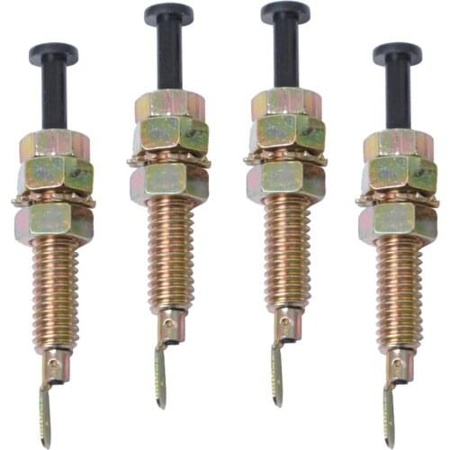4 Pieces High Quality Car Truck Door Trunk Alarm Light Hood Jamb Pin Switch Bonnet Copper Color