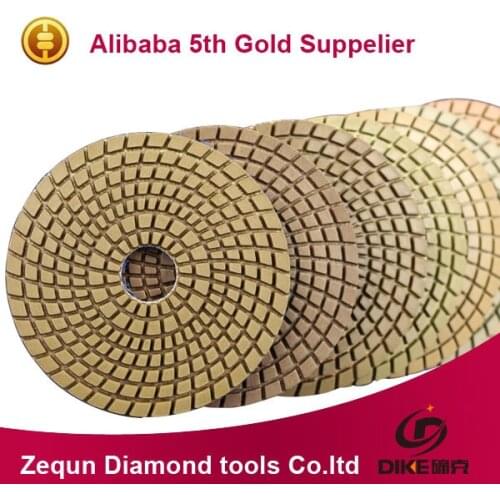 Free shipping Wet 4"(100mm) with 2.5mm flexible wet granite polishing pads for stone free shipping