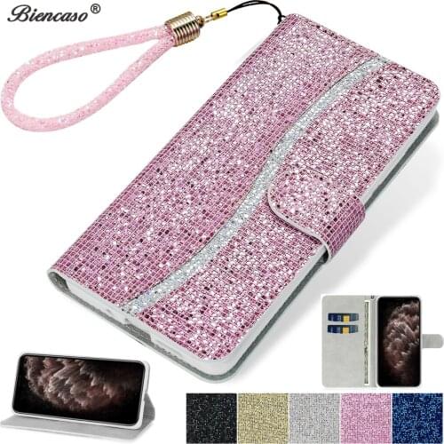 Diamond Bling Flip Case For Samsung Galaxy A01 A41 A51 A71 A20S A20E A50 A50S A30S A70 A70s A21 A21s A11 S20 Ultra Wallet Cover