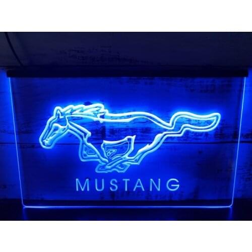 D054 Ford Mustang Led Neon Light Sign