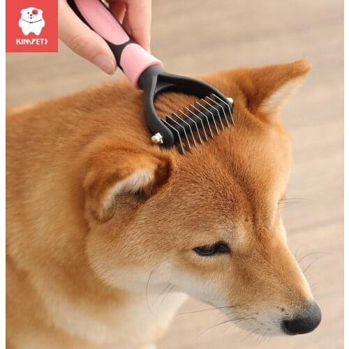 Kimpets Pet Open Knot Comb Dog Hair Cat Hair Dog Supplies Large and Medium-Sized Dog Hair Removal
