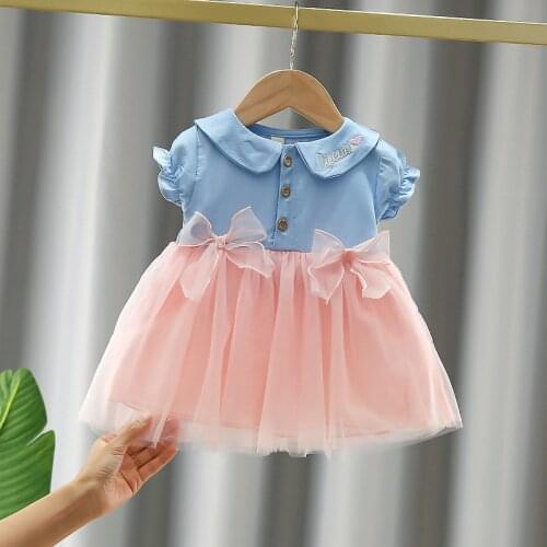 Baby Girl Summer Clothes Infant 1st Birthday Party Princess Dresses for Baby Girls Clothing Vestidos Cute Bow Toddler Dress