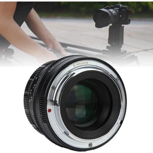 Metal 35mm F1.4 Full-frame Pure Manual Fixed-focus Portrait Lens for Sony EF-M Camera Lens 42 Degree MC Multilayer Coating