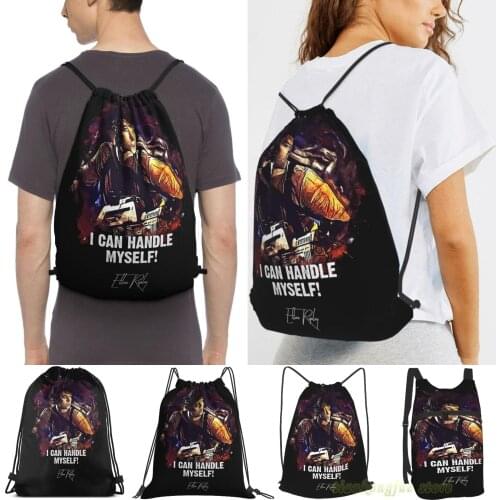 Men Outdoor Travel Drawstring Backpack Bags I Can Handle Myself - Ellen Ripley Women Sports Travel Bag Fitness Swimming Bag