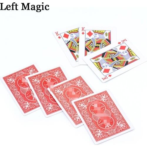 Kings Wild Card Set Magic Tricks No-Worded Wordless Book - Magic Trick Close Up Accessories Stage Illusions Comedy