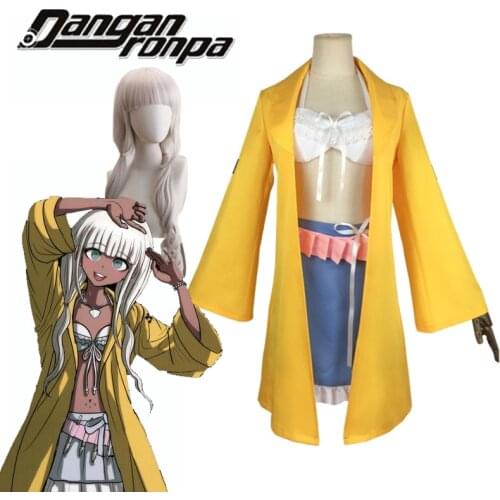 New Danganronpa V3 Cosplay costumes Angie Yonaga uniform Womens Anime uniforms Coat / Skirt / bra / belt / Wigs Halloween