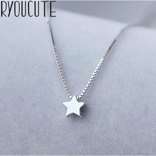 New Trendy Silver Color Star Necklaces For Women Choker Necklaces Statement Party Jewelry Accessories Collar Bijoux