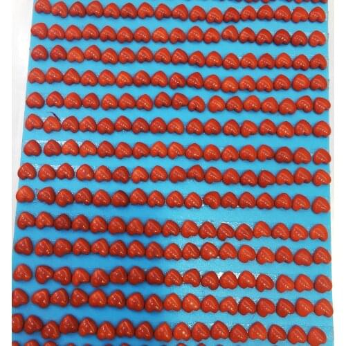 New Heart Shape Coral Cabochon loose beads Sold One PC a lot DIY jewelru for Rings