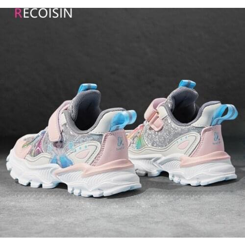 RECOISIN High Quality New Spring Kids Shoes For Girls Comfortable Running Sports Sneakers Girls Children Shoes Chaussure Enfant