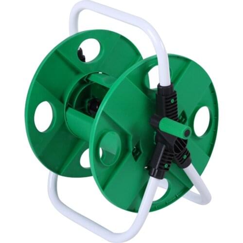 Garden Hose Pipe Reel Holder Cart Free Standing Home Greenhouse Outdoor Tools Accessory Save Space Water Irrigation Supplies