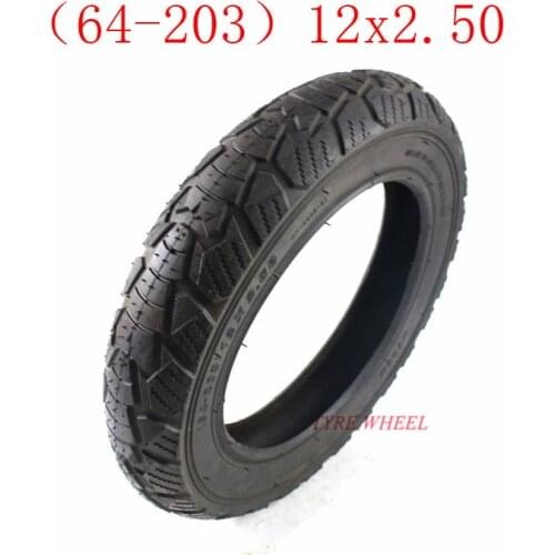 Best-selling 12x2.50 (64-203) pneumatic wheel tire high-quality 12-inch electric bicycle inner and outer tires 12*2.50 tyre