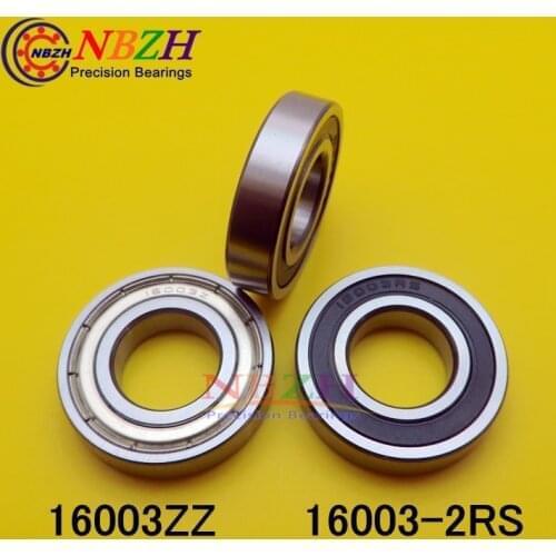 1pcs Double Shielded Deep Groove Ball Bearings 16003 16003-2RS 16003ZZ 17*35*8 mm