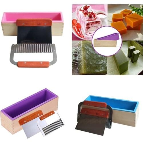 Silicone Soap Mould Rectangular Toast Loaf Mold Handmade Form Soap Making Tool Supplies Wooden Box Cake Decorating Tools