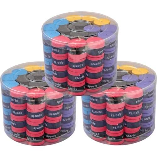 60 Replacement Tennis Rackets Anti-slip Racket Grip Barrel Sweat-absorbent Belt, Badminton Squash Racket with Grip