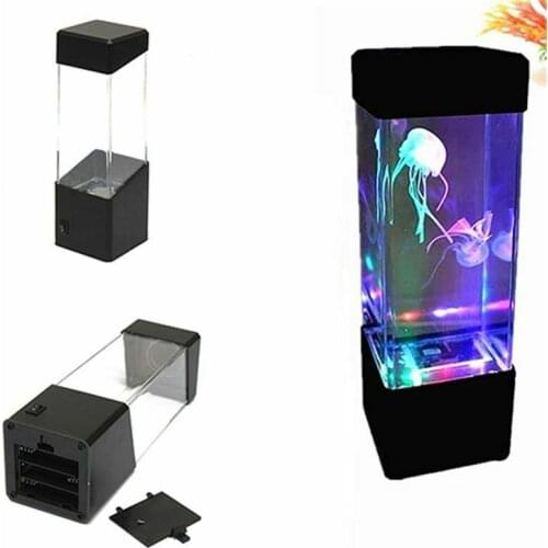 LED Fantasy Jellyfish Lamp USB Power Powered Color Changing Jellyfish Tank Aquarium Led Lamp Relaxing Mood Night Light