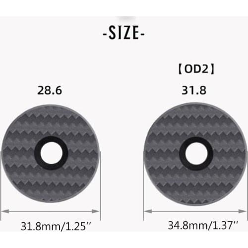 Bicycle Headset Top Stem Cap Carbon Fiber 28.6/31.8 OD2 Steerer Front Fork Cap XXUF