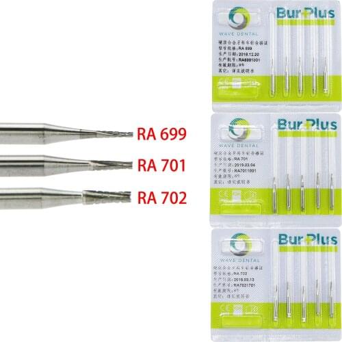 Wave Dental 2.35mm Tungsten Carbide Latch Burs Tapper Fissure Drill RA 699-702