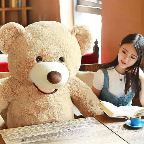 [ Funny ] 130cm Huge big America bear Stuffed animal teddy bear cover plush soft doll pillow cover ( without stuff ) baby toys
