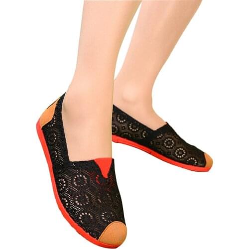 2019 New Summer Wild Casual Net Women Shoes Flat Special Offer Lazy Pedal Breathable Ladies Leisure Lazy Women White Shoe 15