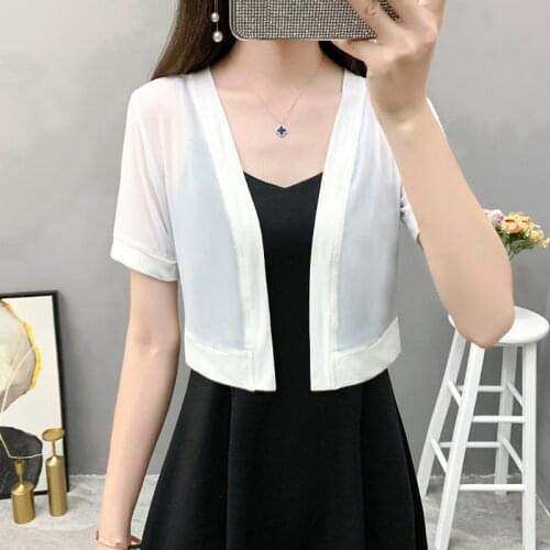 Short Sleeve Wedding Party Jacket Black White Prom Evening Shrugs for Women Bolero Tulle Bridesmaid Wedding Jacket Cape Dress