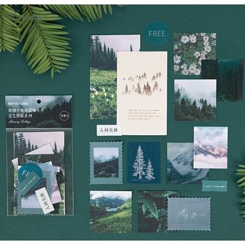 15pcs/pack Vintage Literature art collage series sticker package DIY diary Bullet Journal decoration sticker album scrapbooking