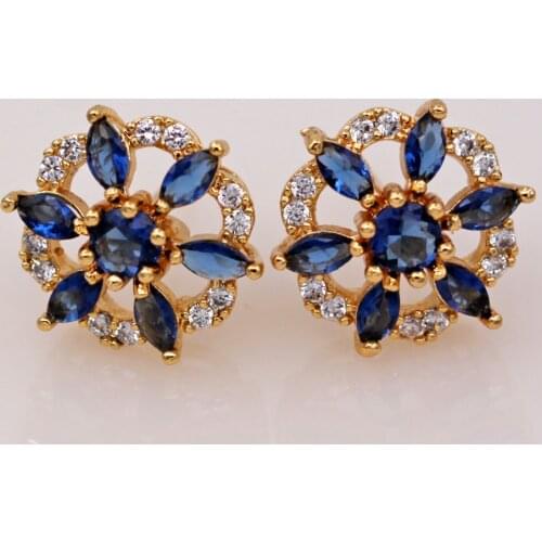 3 colors Fashion Bohemian red green Earrings zircon for Womens stud Earrings Stud Earrings Wedding Jewelry accessories gift