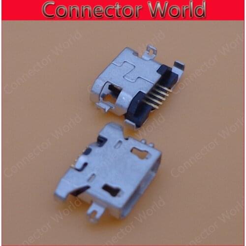 50PCS 100% New micro USB connector charging port Replacement Parts for Lenovo A670 S650 S720 S820 S658T A830 A850