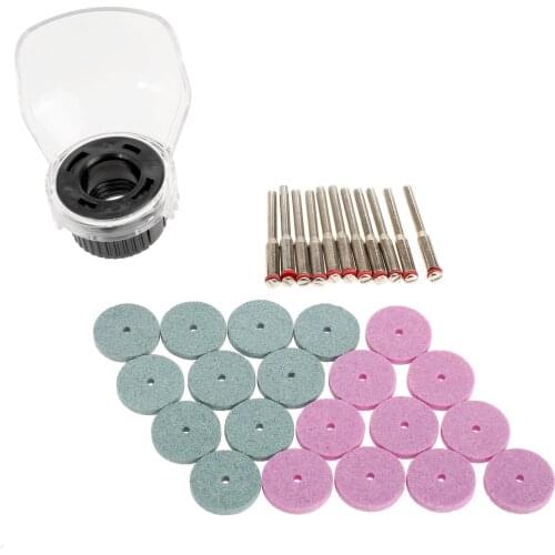 31Pcs/set Dremel Accessories Rotary Tool Sets Grinding Polishing Pad + Mandrel +Protective Cover for Drill Grinder Abrasive Tool