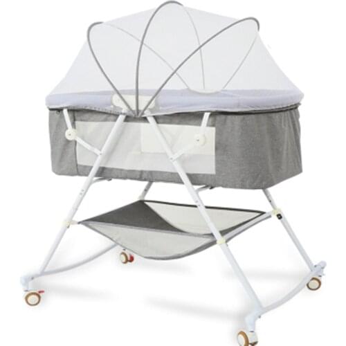 Baby Crib Multifunctional Comfort Portable Baby Bassinet Foldable Bed Infant Travel Sleeper Cot Breathable Folding Cribs